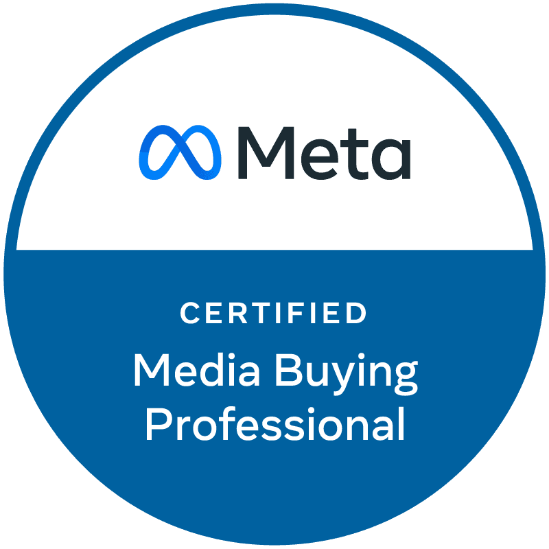 Odznaka Meta Certified Media Buying Professional